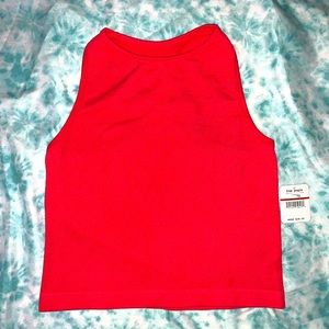 Brand new with tags red free people crop tank top